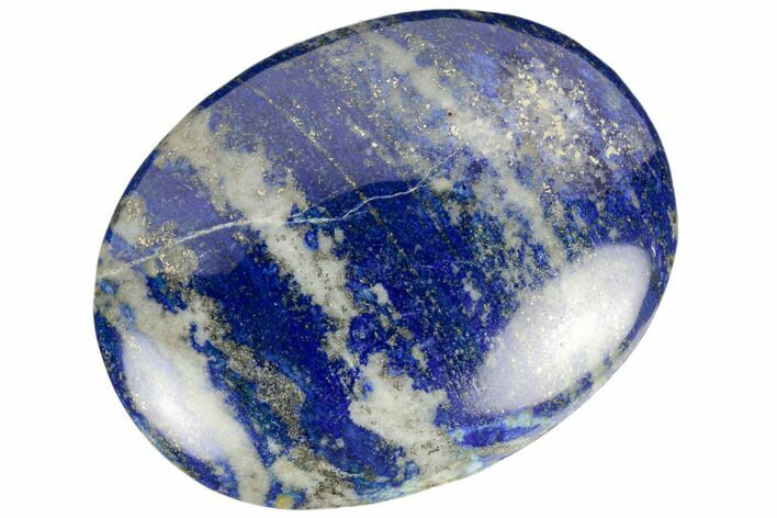 Polished Lapis Lazuli Palm Stone - Pakistan #187595